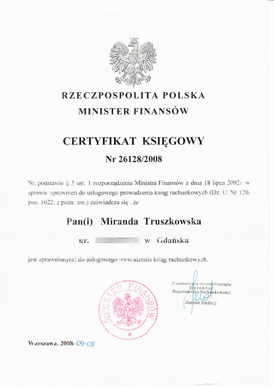 Certificate 1