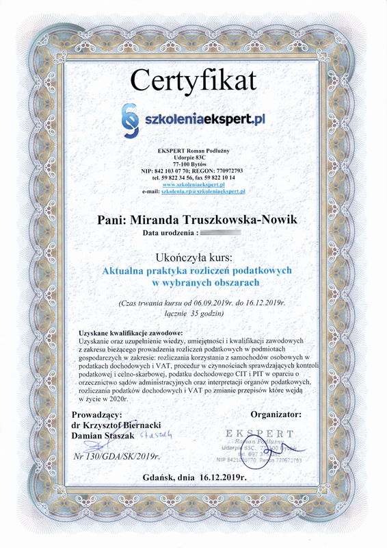 Certificate 3