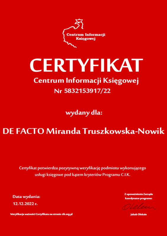 Certificate 8